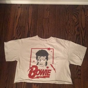 Brandy Melville David Bowie cropped top